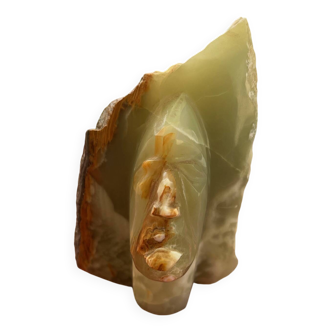 Indian face sculpture