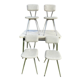 Formica table with 4 chairs