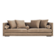 Sofa MALMO brown velour, Scandinavian design