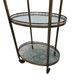 Vintage French Brass Serving Trolley, 1960s