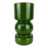 Green glass vase in Scandinavian style
