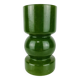 Green glass vase in Scandinavian style