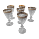 Lot de 6 verres gravés à digestif/liqueur/porto/goutte