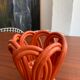 Vintage braided earthenware pot cache