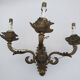 2 bronze wall lights