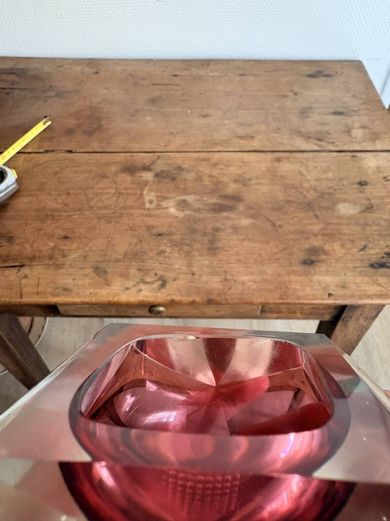 Ashtray Pocket Empty Murano Moulded Glass 1960 by Flávio Poli Seguso