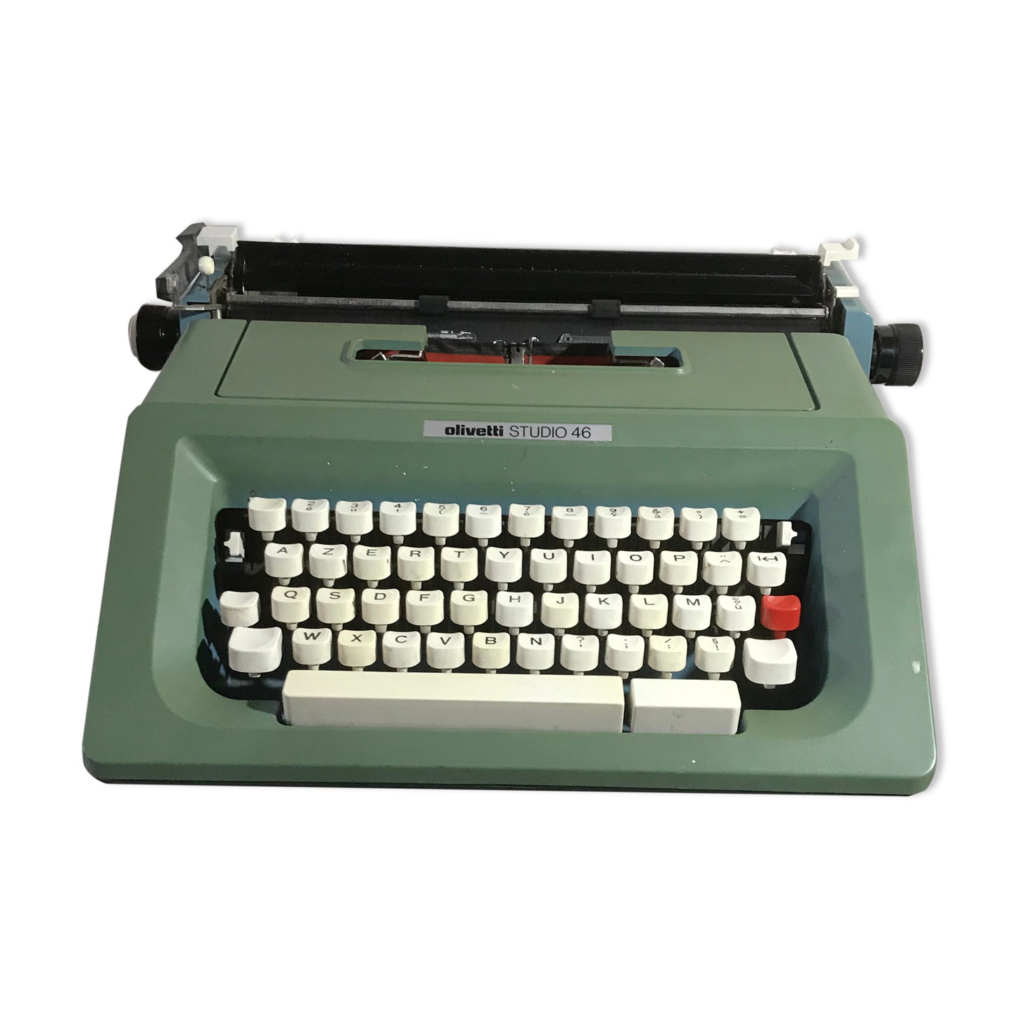 Former Olivetti studio 48 metal writing machine - vintage black malle