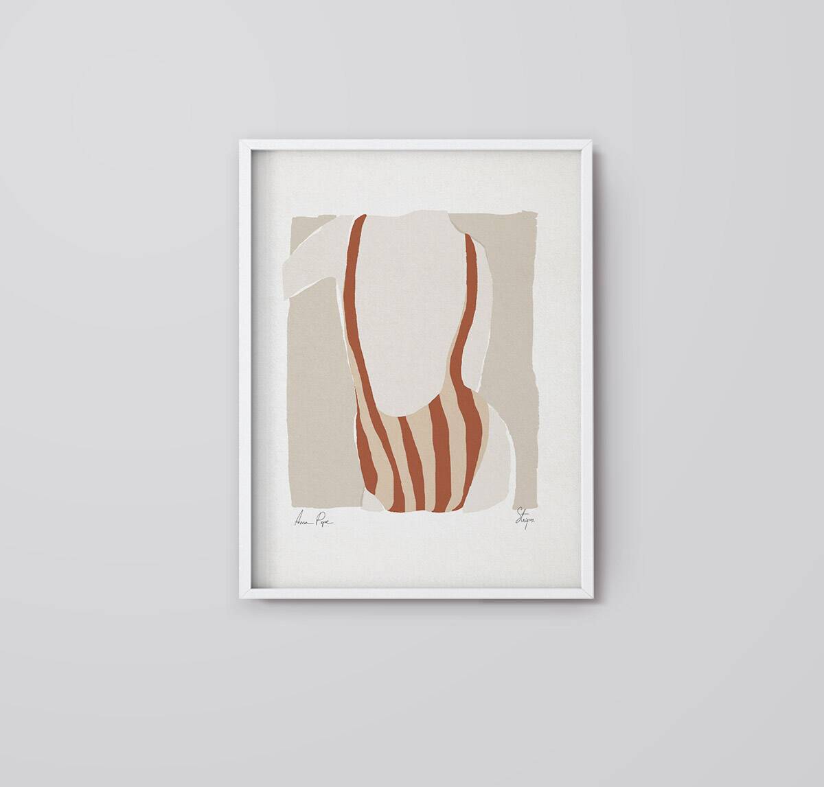 Female figure giclee art print, 50x70cm