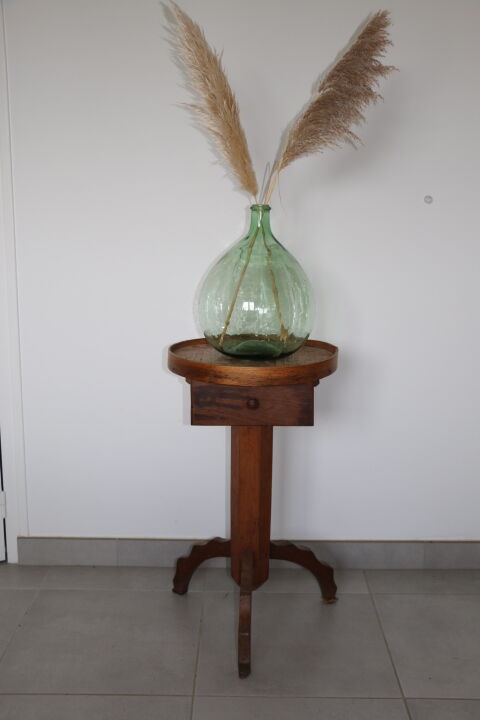 Sellette à tiroir bois 1950