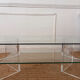 Vintage Plexiglass and glass coffee table