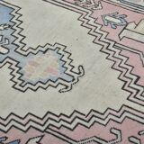 Handmade wool Oushak rug sku 3551