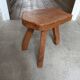 Vintage wooden tripod stool