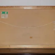 Vintage Bevelled Mirror in Silver and Gold, 1940s