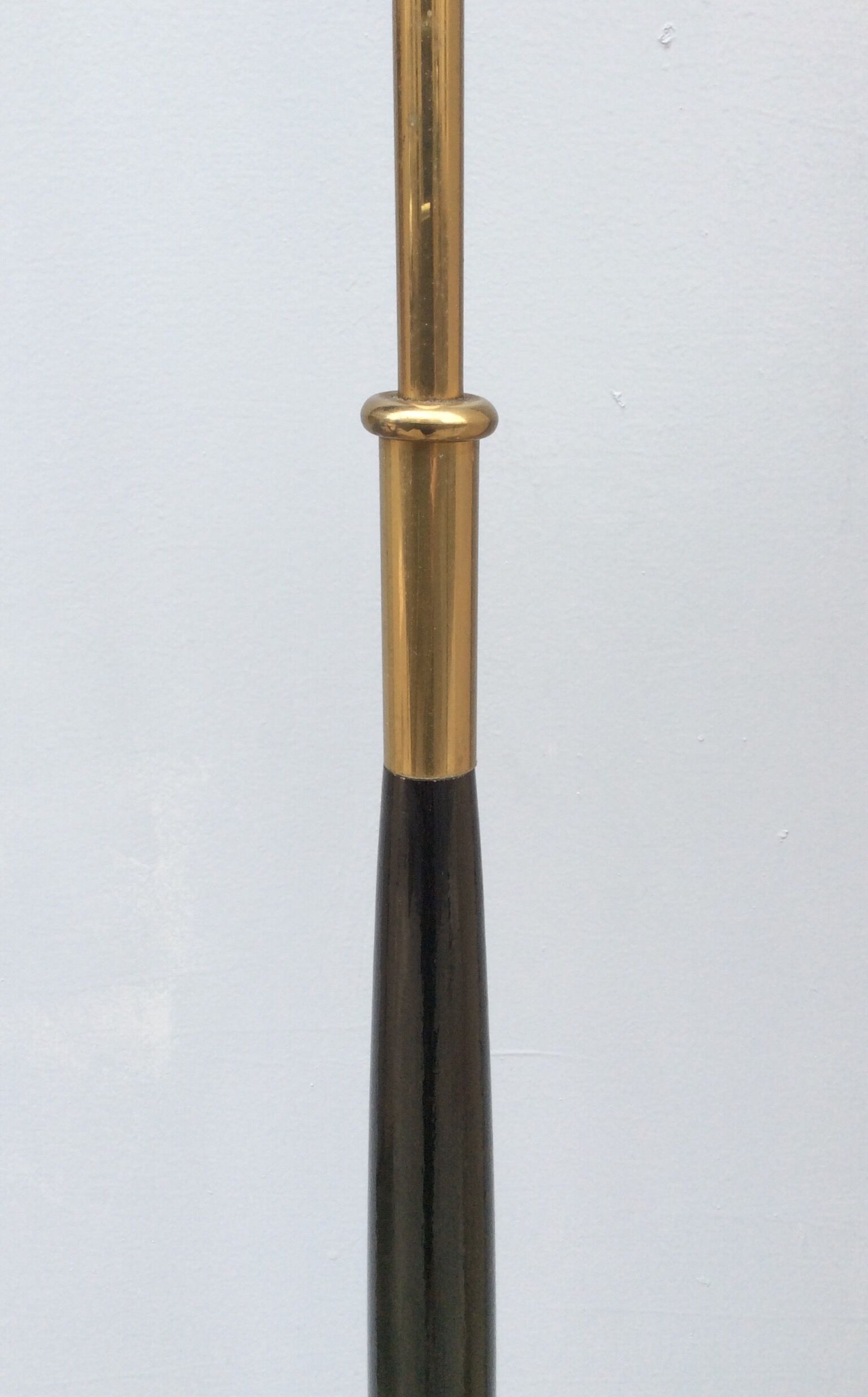 Wooden and brass lamppost 1960s