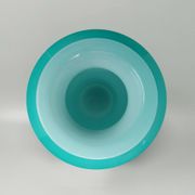 1970s Exquisite Murano Glass Aquamarine Vase by Ca' dei Vetrai