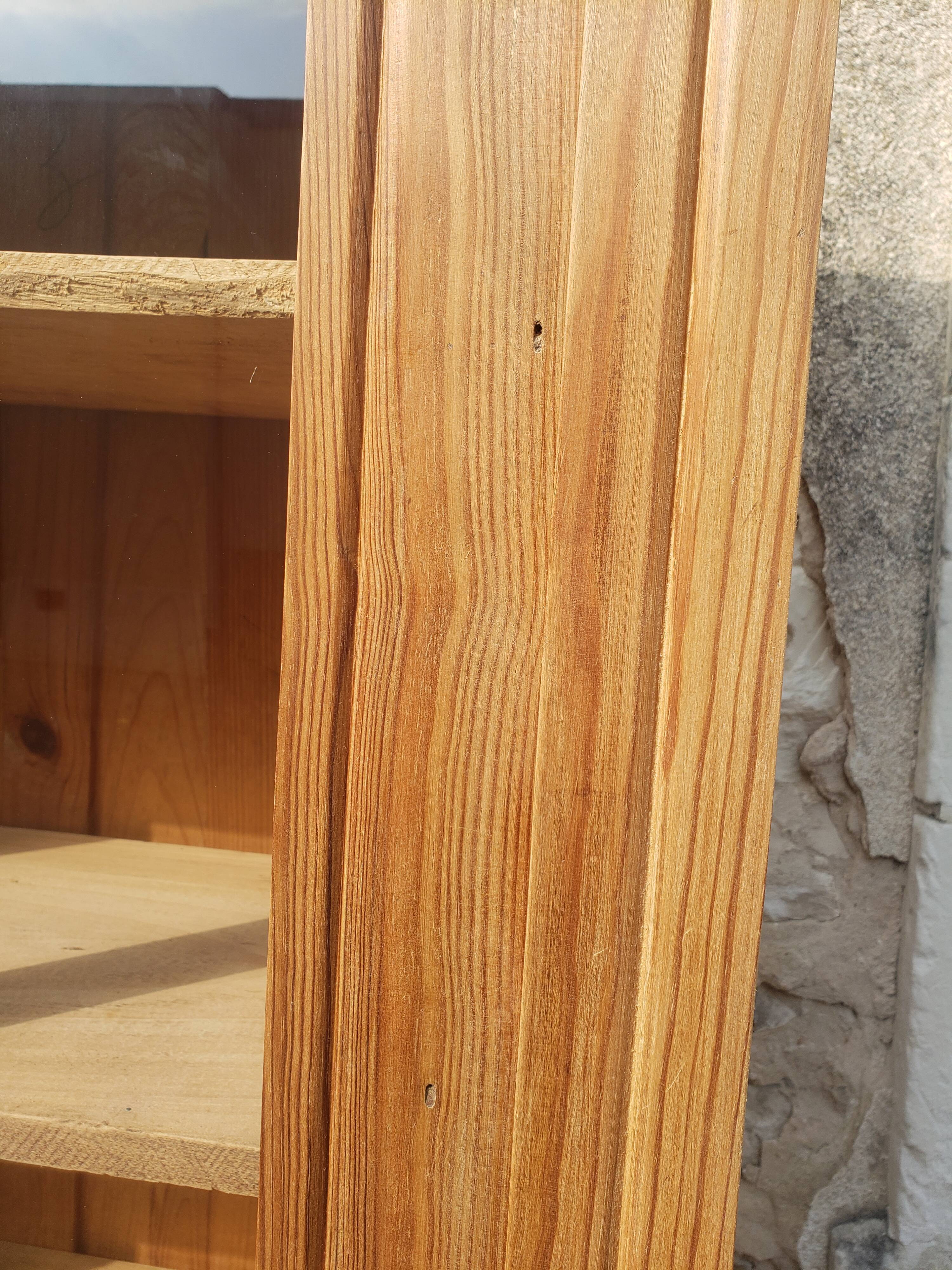 Parisian cabinet glazed raw wood