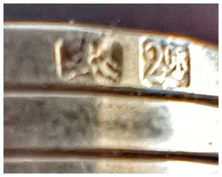 Engraved shell Matignon in silver metal