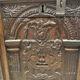 Large oak chest from the 18th century.