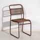 Antique red garden chairs (c.1920). Set of 2 pieces no. 16