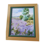 Lavender field painting