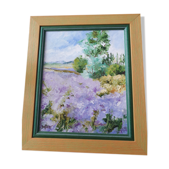 Lavender field painting