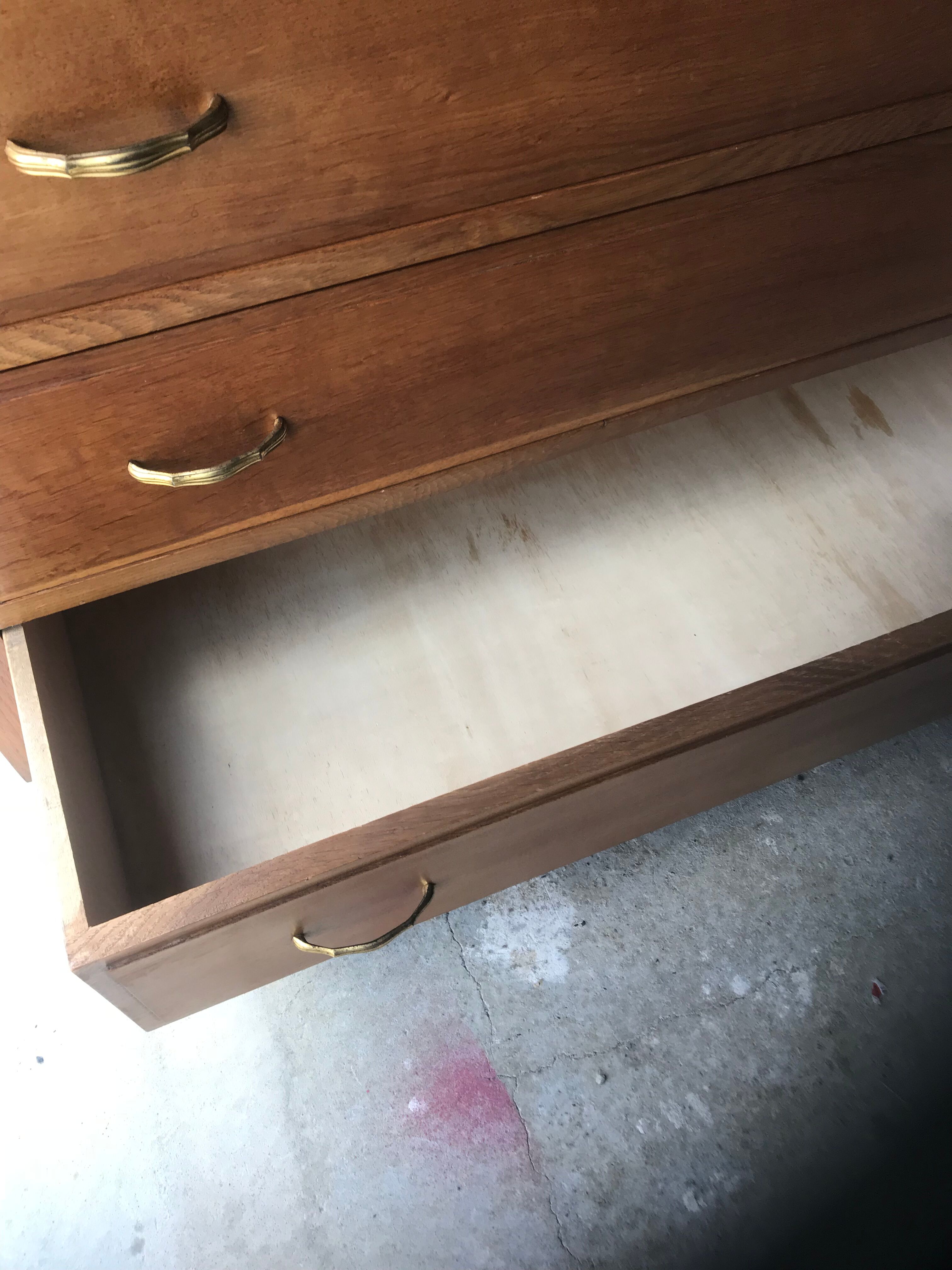 Commode vintage pieds compas