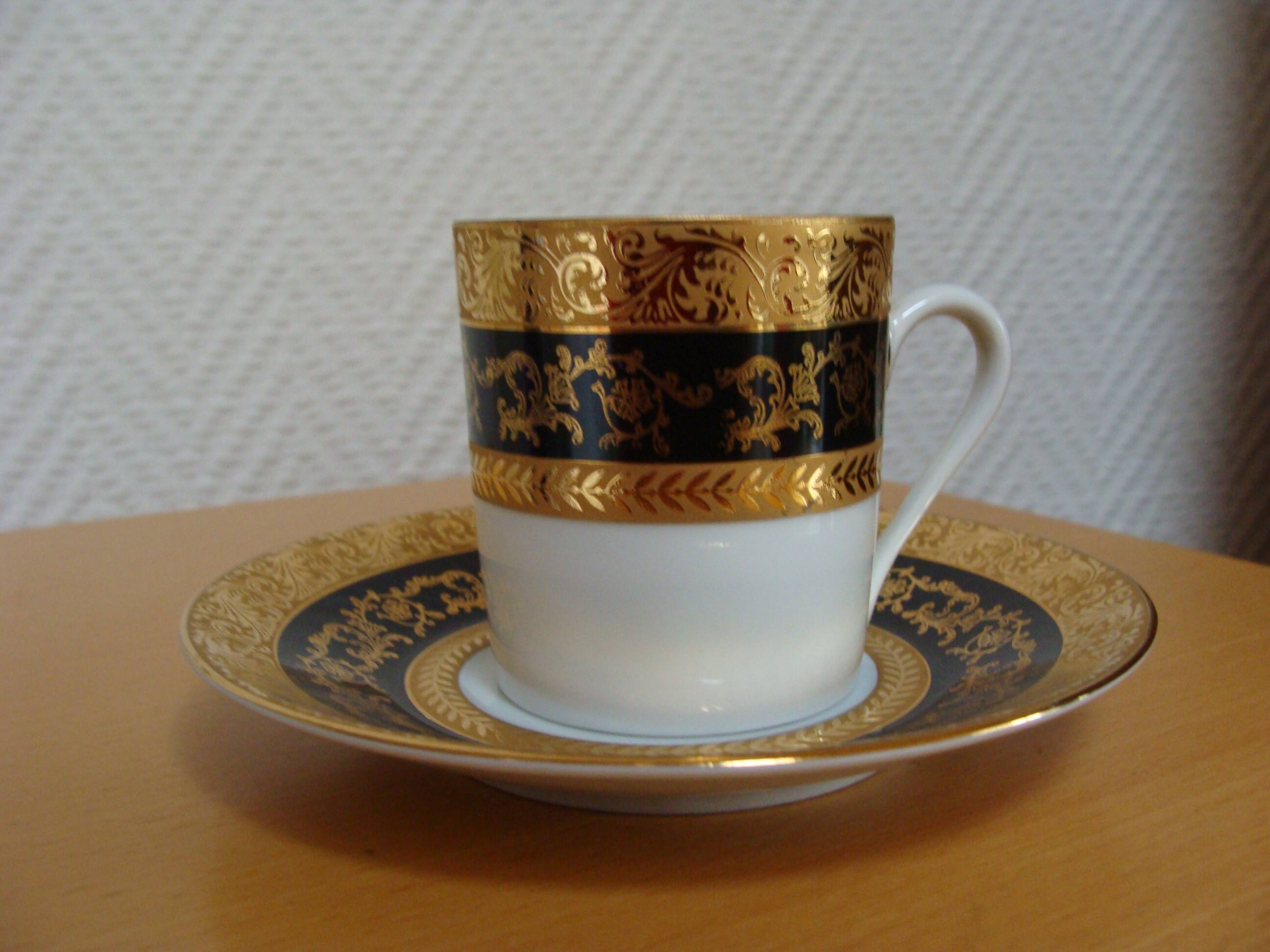Limoges / Napoleon III cup and saucer