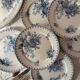 Flat plates and platter terre de fer sarreguemines uc flore model
