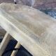Wooden bar stool natural raw vintage 1970