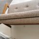 Banquette day bed en chêne design 1970