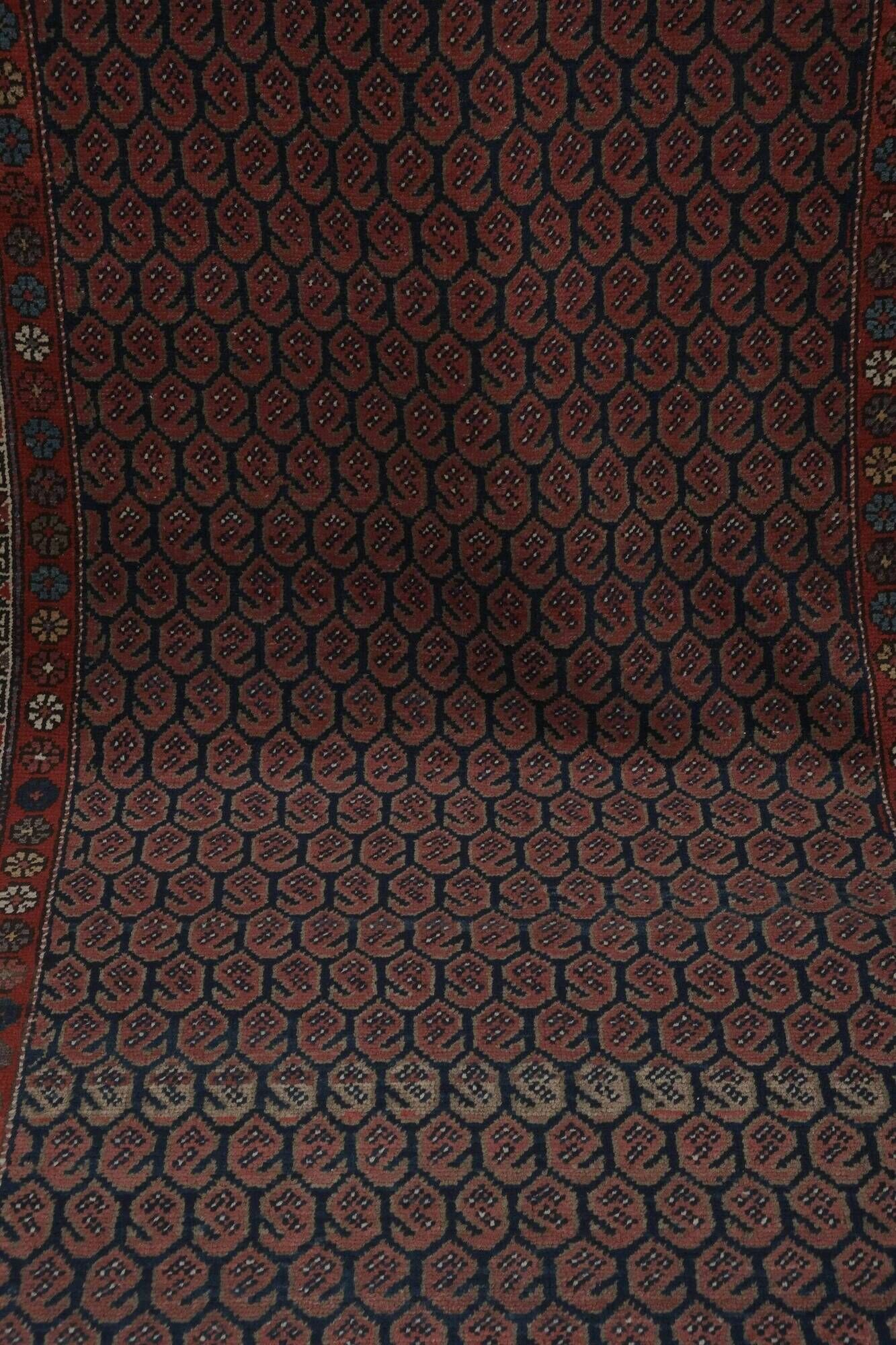 Vintage Turkish hallway rug 117x410 cm