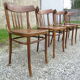 Série de 4 chaises bistrot