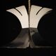 1970s Goffredo Reggiani Style Lacquer & Chrome Chandelier