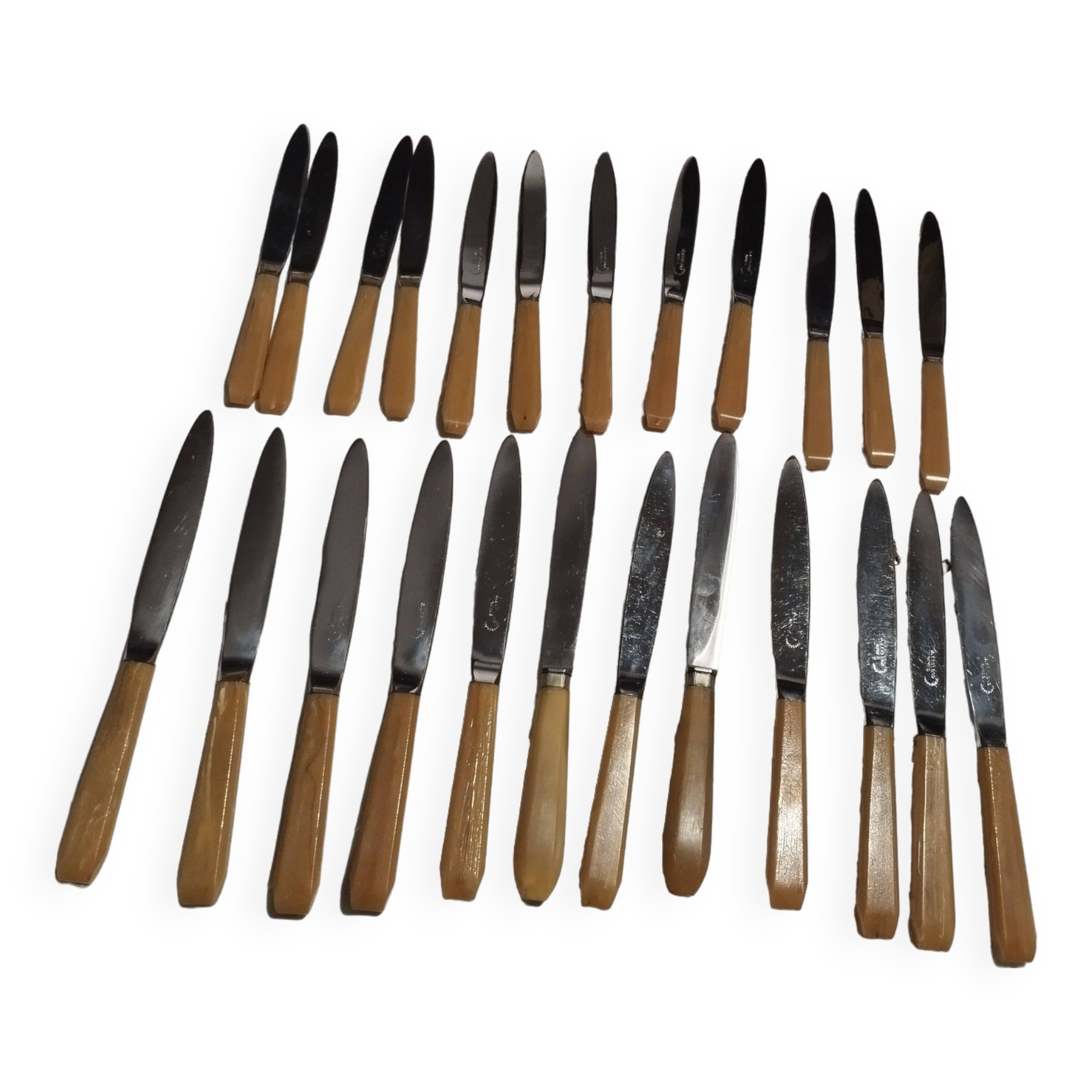ménagère de couteaux en corne