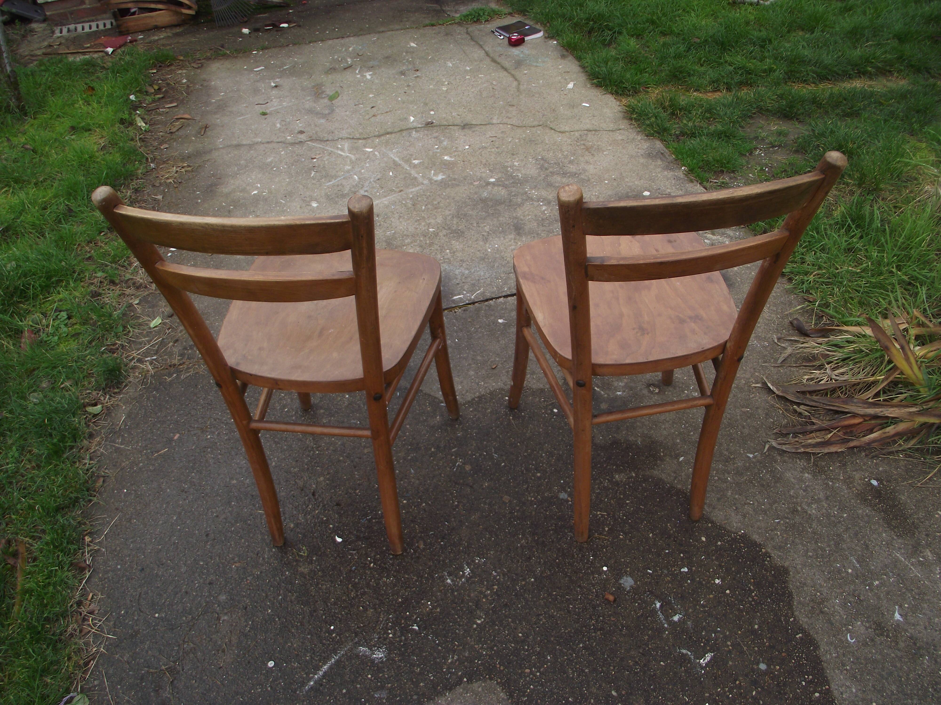 Pair of Luterma bistro chairs