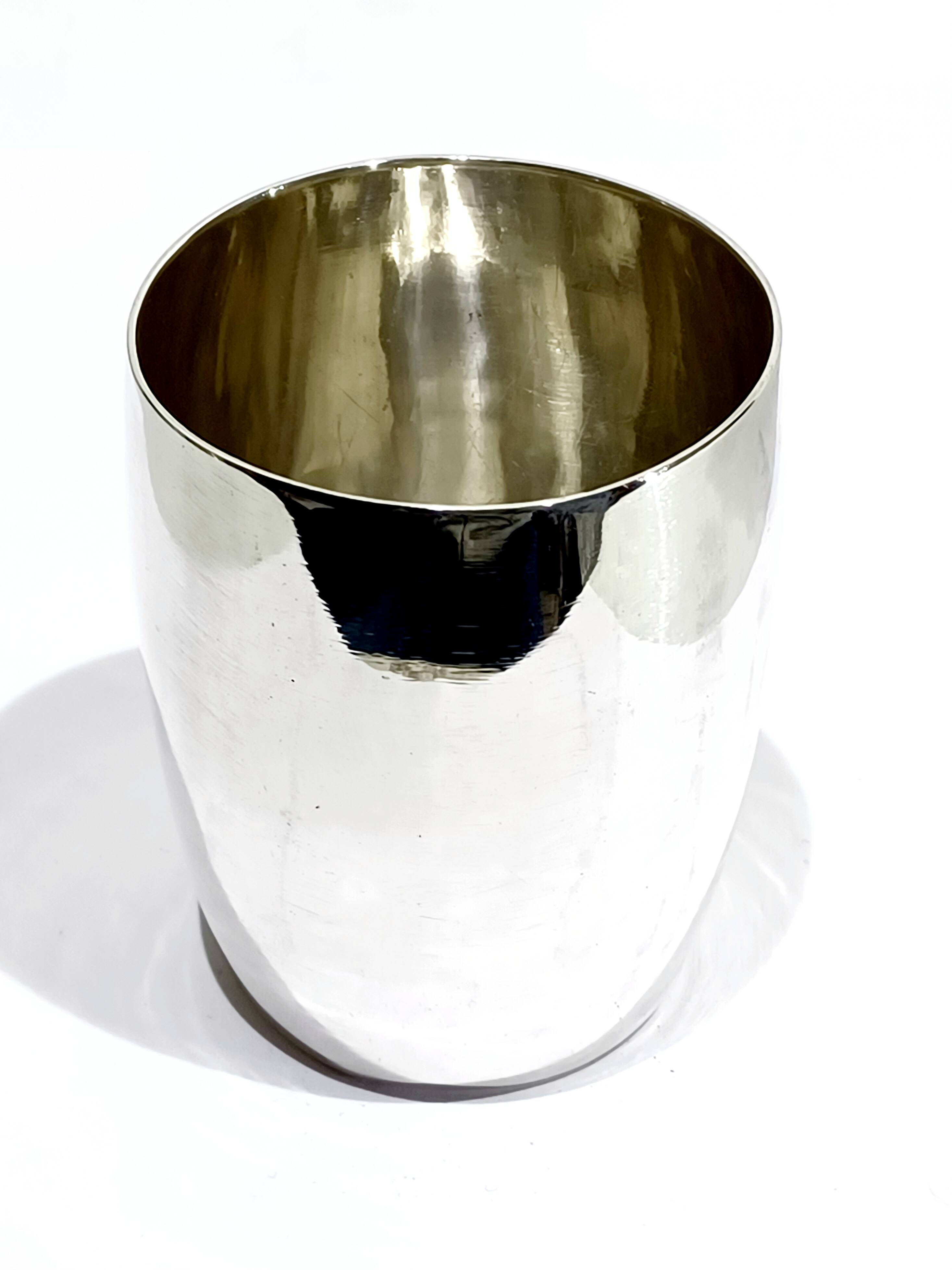 Louis XV style solid silver cup