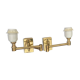 Pairs of brass articulated wall lamps