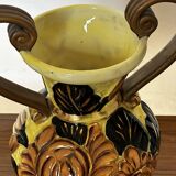 Medici vase in Vallauris ceramic, signed JTF