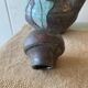 Enamelled terracotta teapot signed Keka