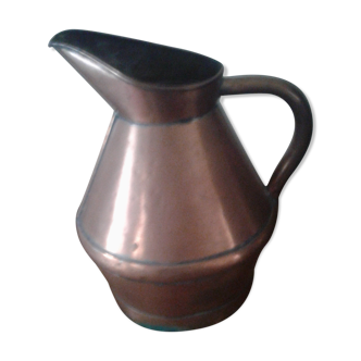 Large antique copper jug