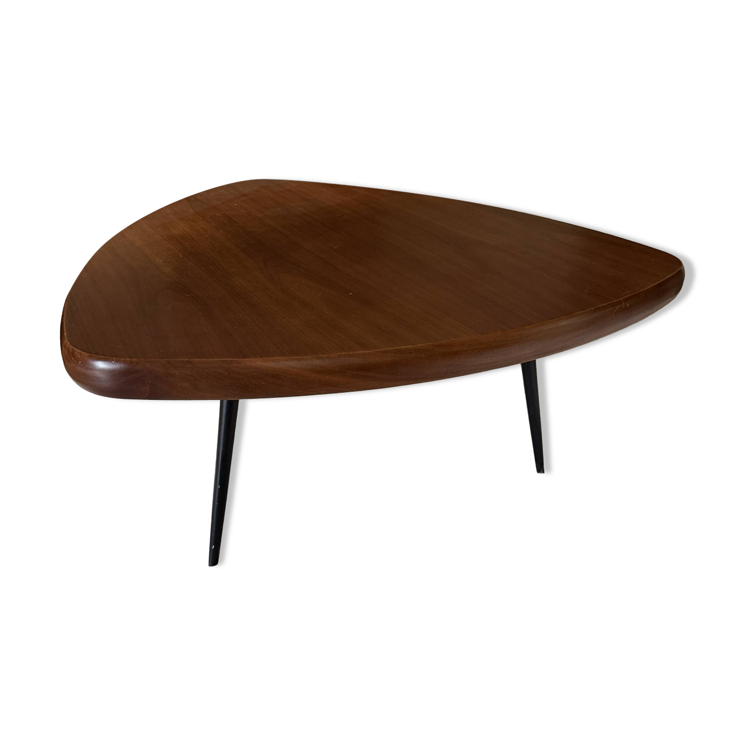 Organic tripod coffee table – European modernism, 1950s–60s