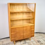 Vintage Wooden Bookcase, 1960s, Czechoslovakia