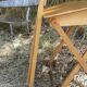 Bureau enfant en bois avec sa chaise pliante