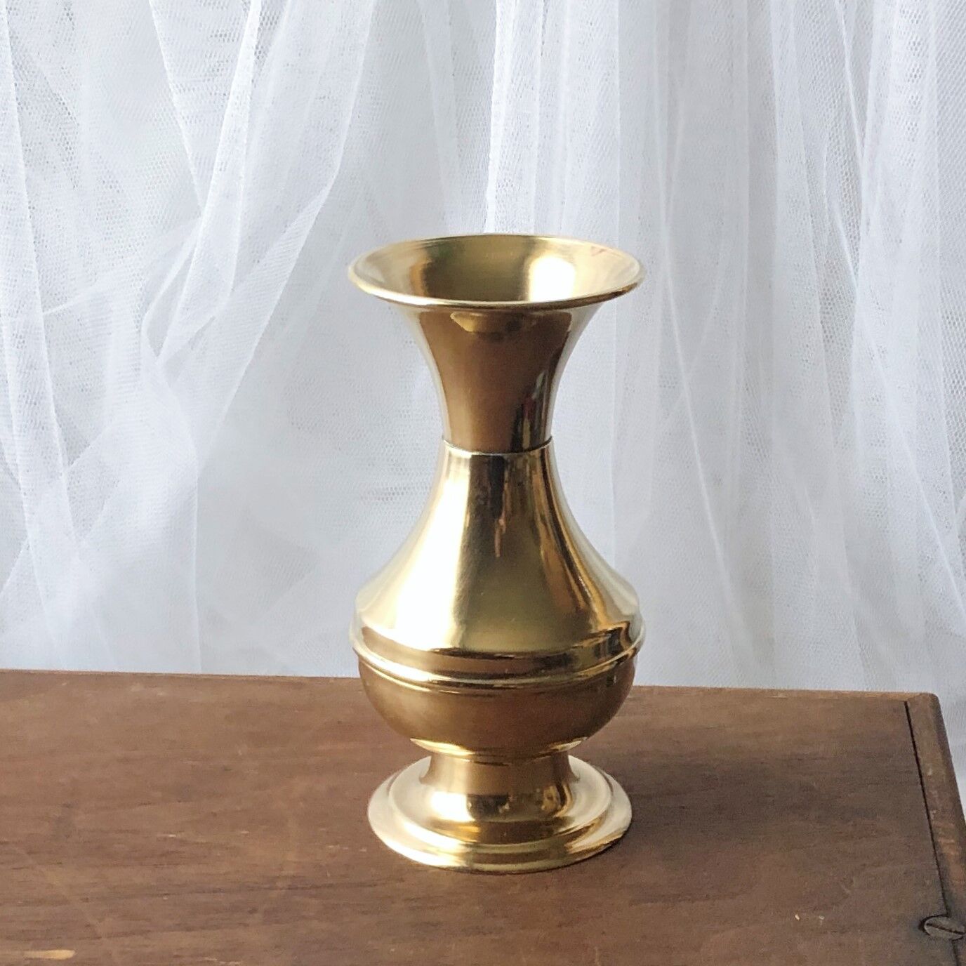 Vase soliflore laiton doré