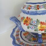 Tureen and its presentation dish Henriot Quimper
