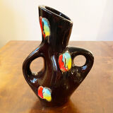 Set of three ceramic pitchers