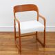 Fauteuil Baumann Traineau -Restauré - Tissu, mousse & sangles : neuf