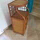 Vintage - sideboard - chest of drawers - woven rattan chest of drawers - wood - bamboo - 80s