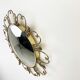 Vintage brass sunburst mirror 46cm