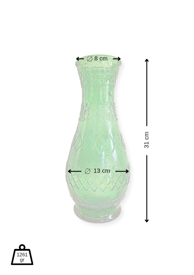 Empoli Green Vintage Vase Italy